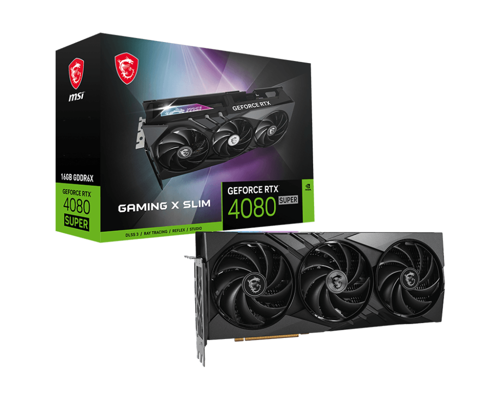Tarjeta de Vídeo MSI GeForce RTX™ 4080 SUPER 16G GAMING X SLIM, 16GB GDDR6X ,RTX 4080 SUPER 16G GAMING X SLIM