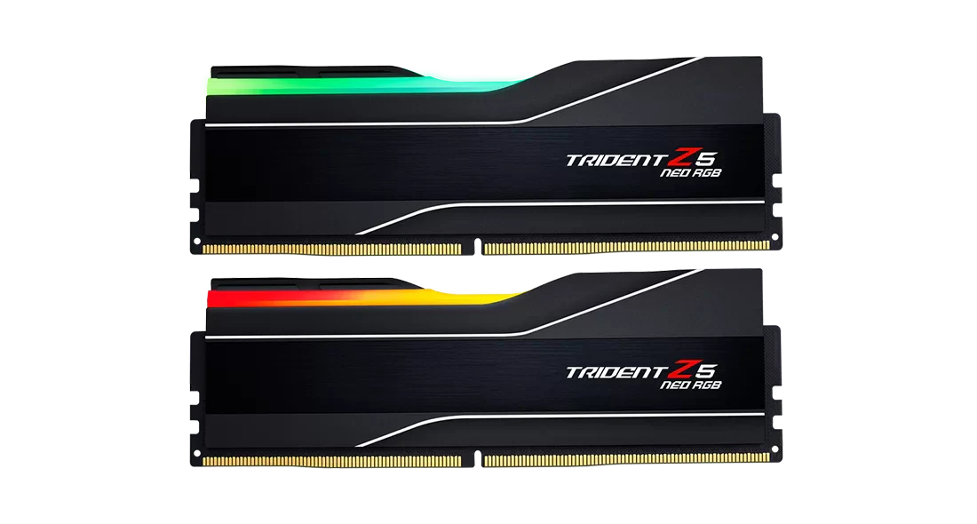 Kit Memoria RAM G.Skill Trident Z5 Neo RGB DDR5, 6000MHz, 32GB (2 x 16GB), Non-ECC, CL30, XMP