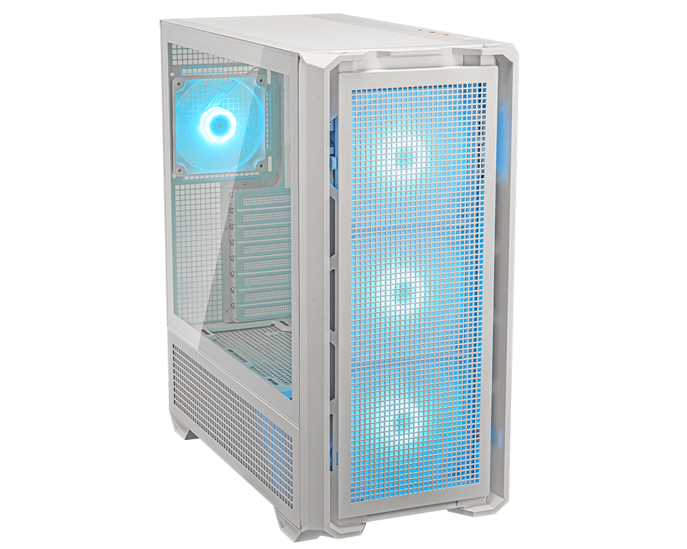 Gabinete Cougar MX600/Full Tower/RGB Crist Temp/ATX/Blanco/3857C90.0002