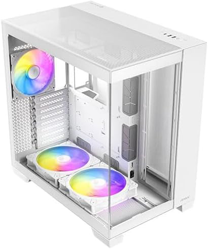 Antec C8 ARGB Blanco, 2 Ventiladores TQR de 160 mm y 1 x TQ de 140 mm ARGB PWM incluidos, diseño de Doble cámara, Tipo C, Soporte de radiador de 360 mm, Paneles Frontales y Laterales TG