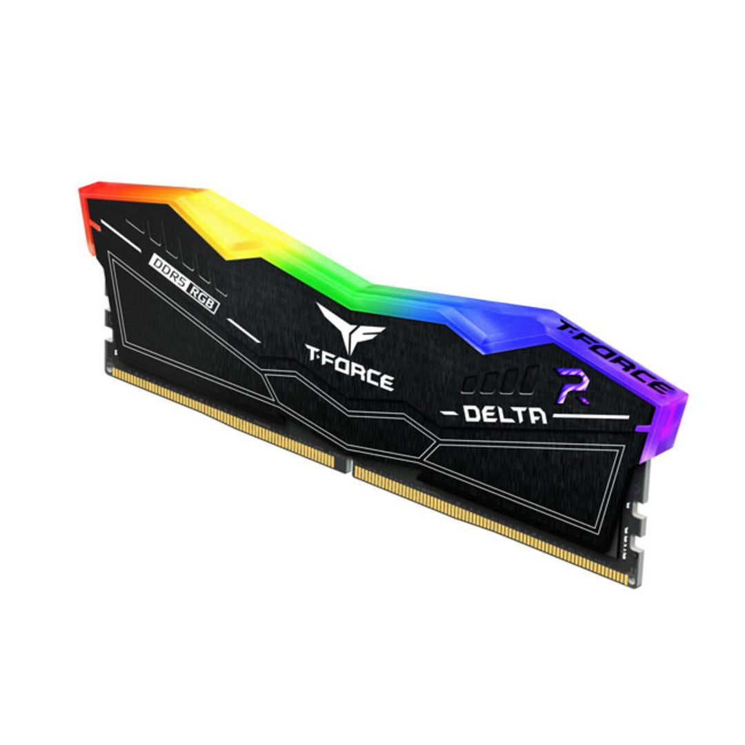 Kit Memoria RAM Team Group T-Force Delta RGB Black DDR5, 5200MHz, 32GB - 2 x 16GB, CL40, XMP/EXPO