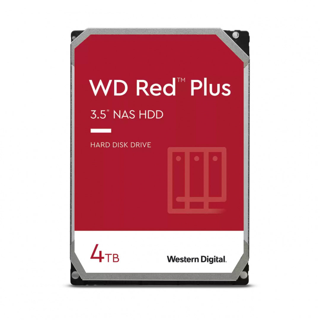 Disco Duro para NAS Western Digital WD Red Plus 3.5", 4TB, SATA III, 6 Gbit/s, 5400RPM, 256MB Caché