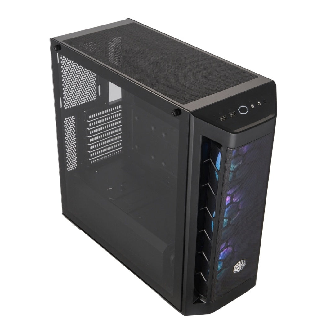 Gabinete Cooler Master MasterBox MB511 ARGB, Midi-Tower, ATX/EATX/Micro-ATX/Mini-ITX/SSI-CEB, USB 3.0, sin Fuente, 3 Ventiladores Instalados, Negro