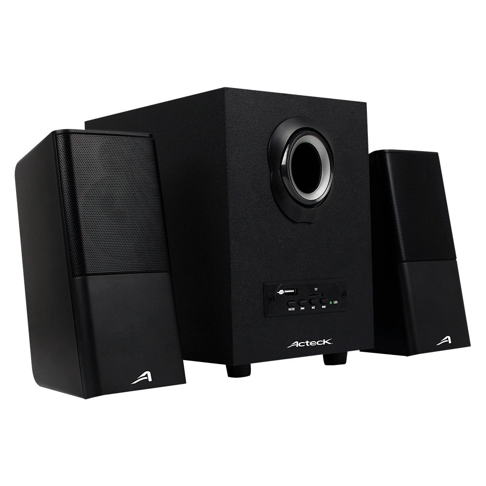 Acteck Bocina con Subwoofer AC-922067, Bluetooth, Alámbrico, 2.1 Canales, 11W RMS, USB, Negro