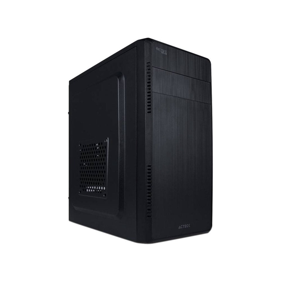 Gabinete Acteck Kioto GI240, Mini-Tower, Micro-ATX/Mini-ITX, USB 2.0/3.0, con Fuente de 500W, 1 Ventilador Instalado, Negro