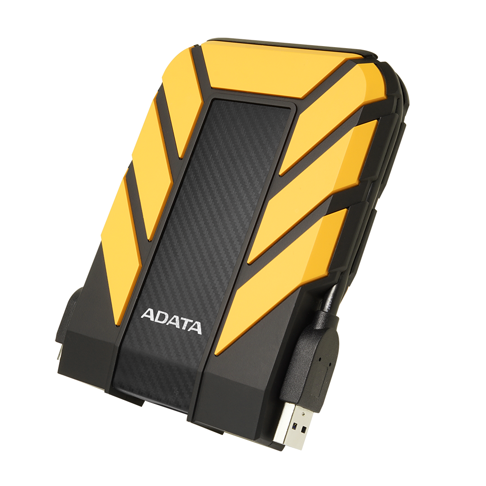 Disco Duro Externo Adata HD710 Pro 2.5'', 1TB, USB 3.0, Negro/Amarillo, A Prueba de Agua y Golpes - para Mac/PC