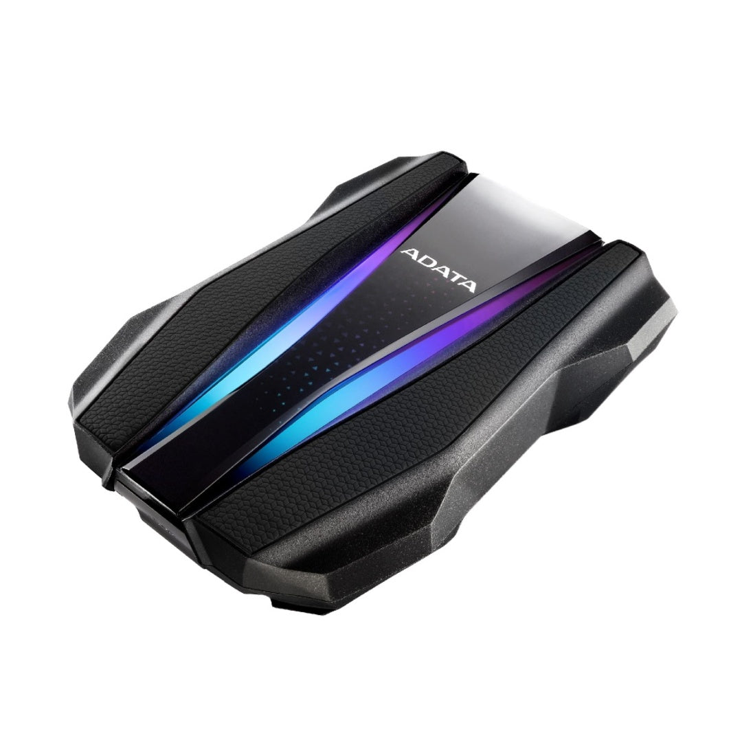 Disco Duro Externo Adata HD770G RGB 2.5", 2TB, USB, Negro, A Prueba de Agua, Polvo y Golpes