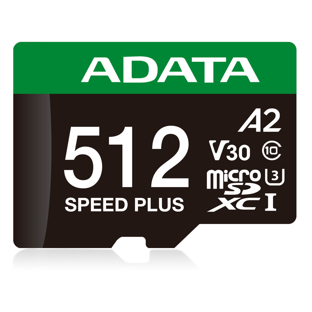 Memoria Flash Adata Speed Plus, 512GB MicroSDXC UHS-I Clase 10, con Adaptador