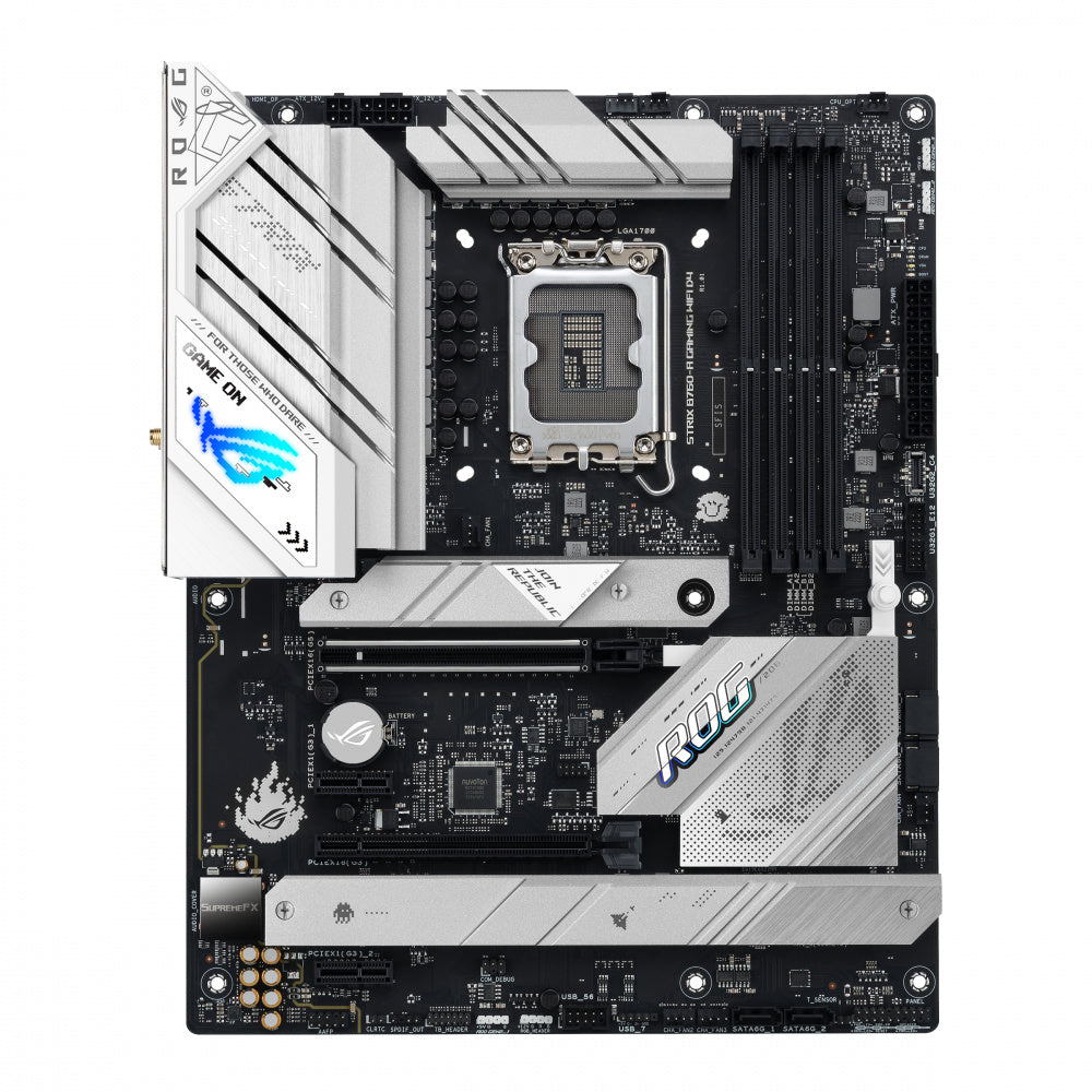 Tarjeta Madre ASUS ATX ROG Strix B760-A Gaming WiFi, S-1700, Intel B760, HDMI, 128GB DDR5 para Intel