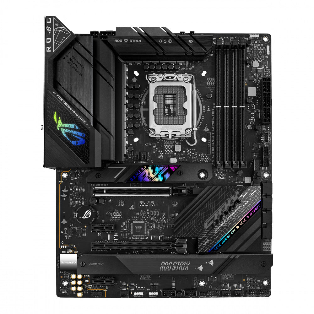 Tarjeta Madre ASUS ATX ROG STRIX B760-F GAMING WIFI, S-1700, Intel B760, HDMI, 192GB DDR5 para Intel