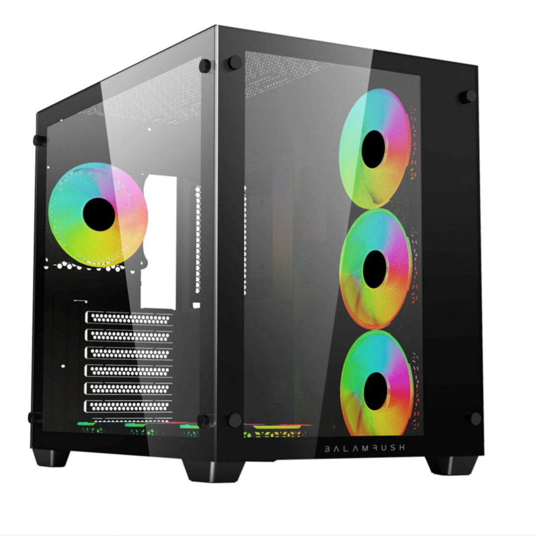 Gabinete Balam Rush Tank Pro GM930 Legend Series, Midi-Tower, ATX/Micro-ATX/Mini-ITX, USB 2.0/3.0, sin Fuente, 4 Ventiladores Instalados, Negro