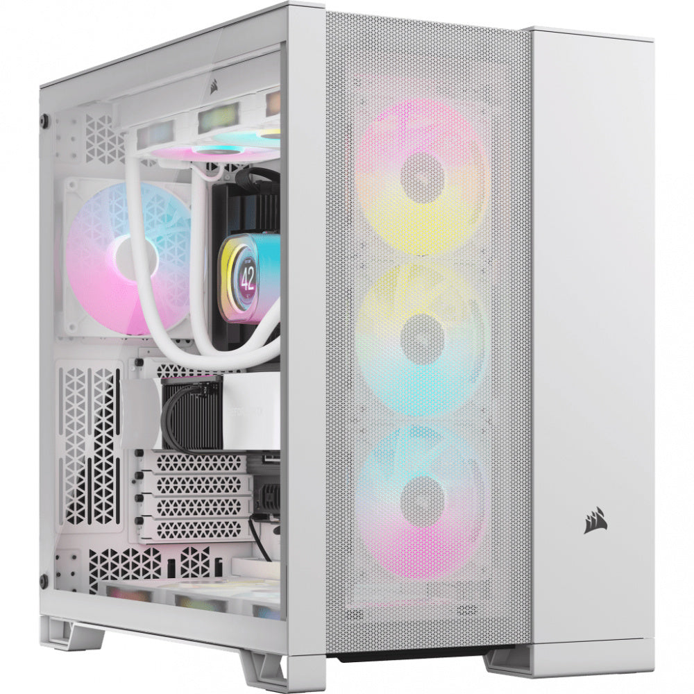Gabinete Corsair 6500D AIRFLOW con Ventana, Midi Tower, ATX, USB 3.1, sin Fuente, sin Ventiladores Instalados, Blanco