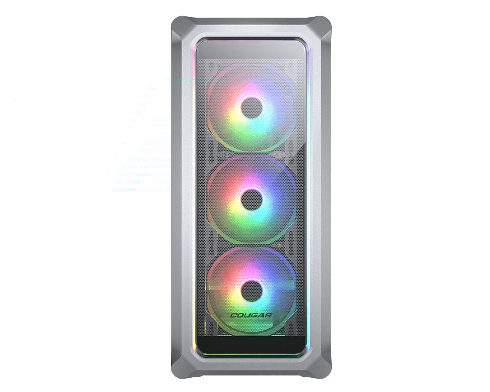 Gabinete Cougar Archon 2 RGB/Midi Tower/Vidrio Templado/Sin Fuente/3 Ventiladores Instalados/Mini ITX/Micro ATX/ATX/Blanco/385CC50.0004