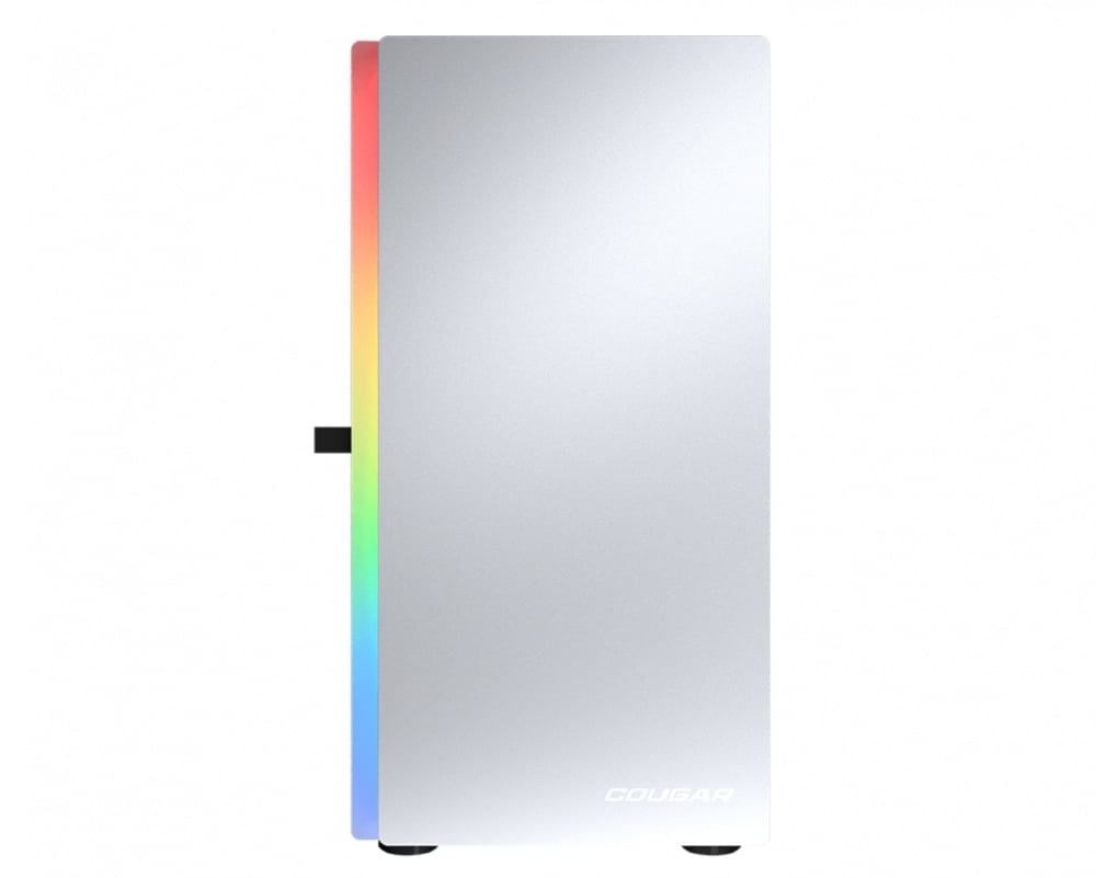 Gabinete Cougar Purity RGB/Mini Tower/Vidrio Templado/Sin Fuente/Mini ITX/Micro ATX/1 Ventilador Instalado/Blanco/385PC40.0002