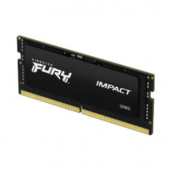 Kit Memoria RAM para Laptop Kingston Fury Impact Black DDR5, 4800MHz, 16GB ( 2 x 8GB ), Non-ECC, CL38, 262-pin SO-DIMM, XMP