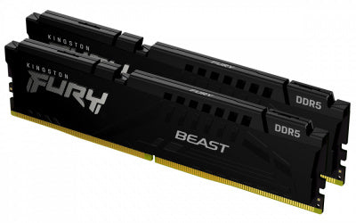 Kit Memoria RAM Kingston FURY Beast DDR5, 6000MHz, 32GB - 2 x 16GB, CL30, XMP