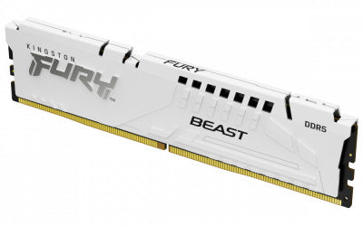 Memoria RAM Kingston FURY Beast DDR5, 6000MHz, 32GB, CL36, XMP/EXPO, Blanco