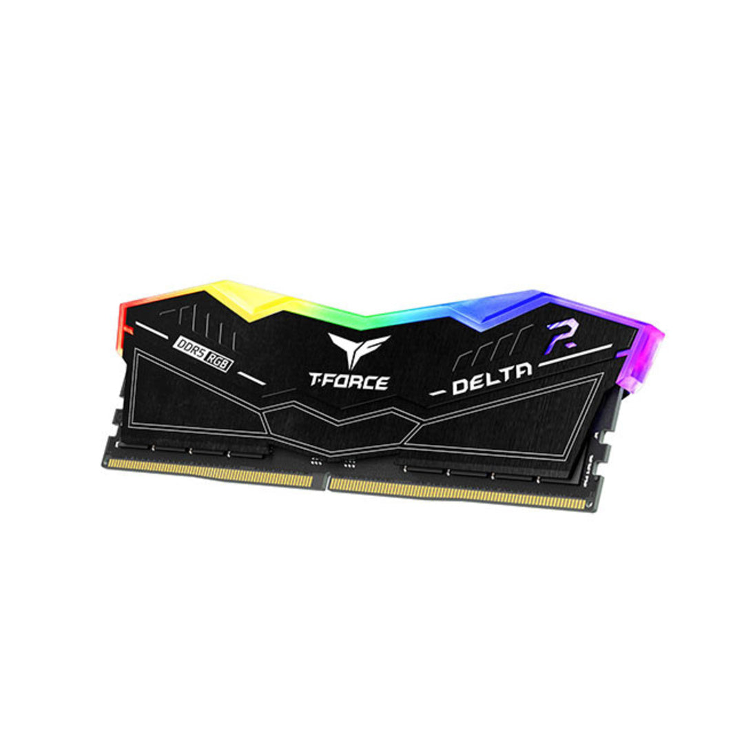 Kit Memoria RAM Team Group T-Force Delta Black RGB DDR5, 6000MHz, 32GB - 2 x 16GB, CL38, XMP/EXPO