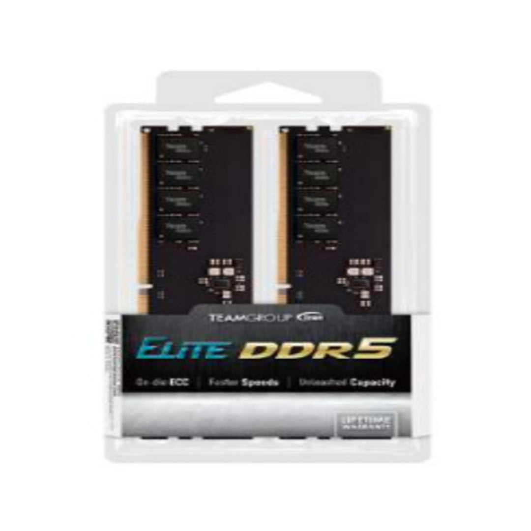 Kit Memoria RAM Team Group Elite DDR5, 5200MHz, 32GB (2 x 16GB), Non-ECC, CL42
