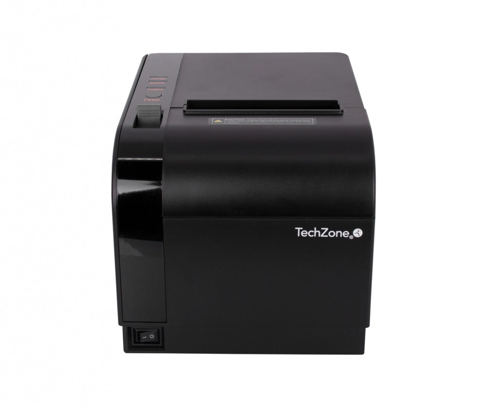 Miniprinter Techzone Tzbe301, Termica, 80 Mm, Vel 300 Mm/S, 576 Dpi, Usb, Serial, Rj45, Rj11, Cortador Automatico, 1 A?O De Garantia