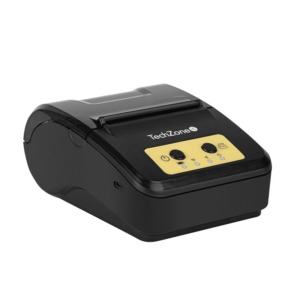 Miniprinter Techzone Tzbep03, Termica, 58 Mm, Vel 80 Mm/S, 203 Dpi, Usb, Bluetooth 3.0, Corte Manual, 1 A?O De Garantia