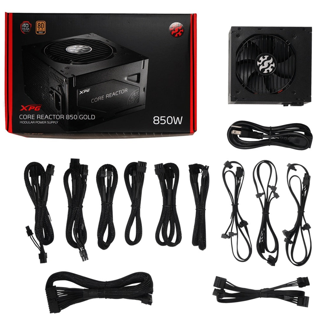 Fuente de Poder XPG CORE REACTOR 80 PLUS Gold, Modular, 24-pin ATX, 120mm, 650W