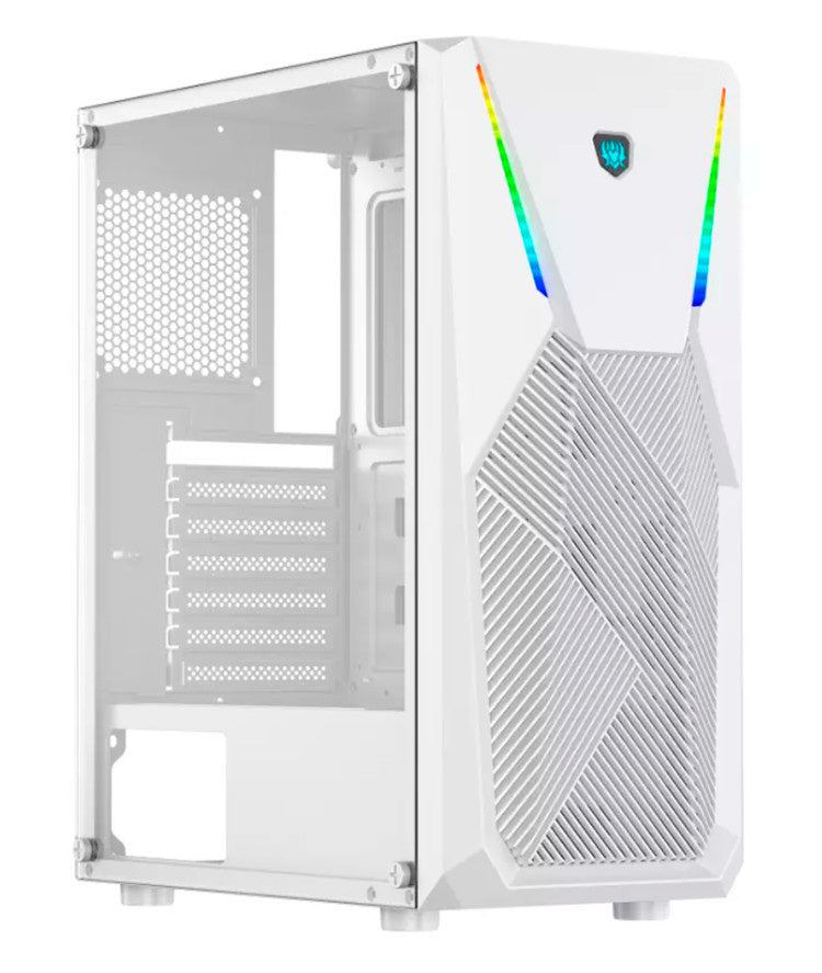 Gabinete Yaguaret Hercules HA11, Midi-Tower, ATX/Micro-ATX/Mini-ITX, USB 2.0/3.0, sin Fuente, sin Ventiladores Instalados, Blanco
