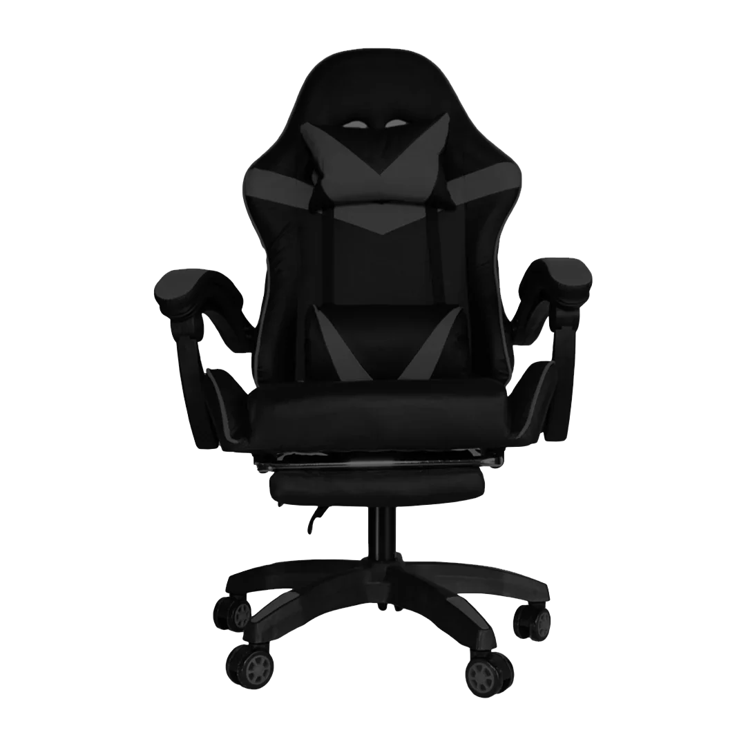 Silla Gamer SiGamers Reclinable Ergonomica con Reposapiés Color Negro