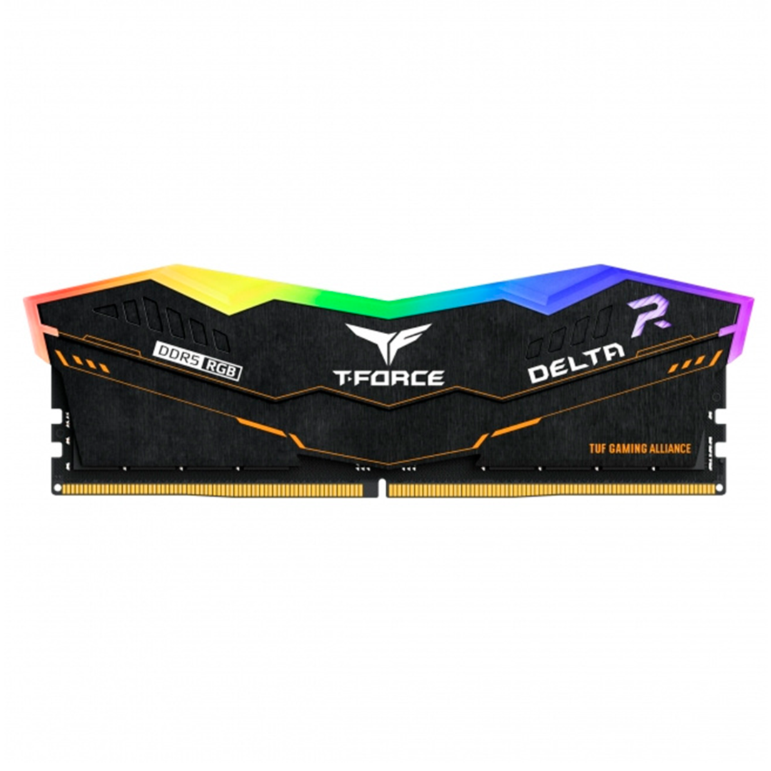 Kit Memoria RAM Team Group Delta TUF Gaming Alliance RGB DDR5, 6000MHz, 32GB - 2 x 16GB, CL38, XMP/EXPO