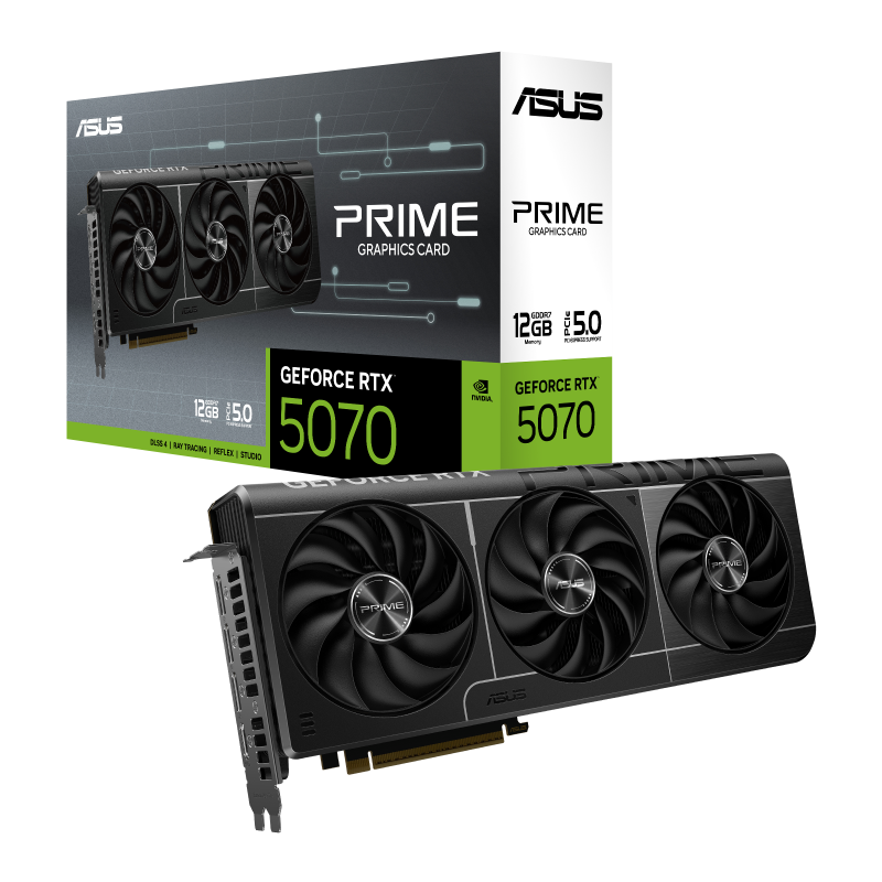 Tarjeta de Video ASUS PRIME NVIDIA GeForce RTX 5070, 12GB 192-bit GDDR7, PCI Express 5