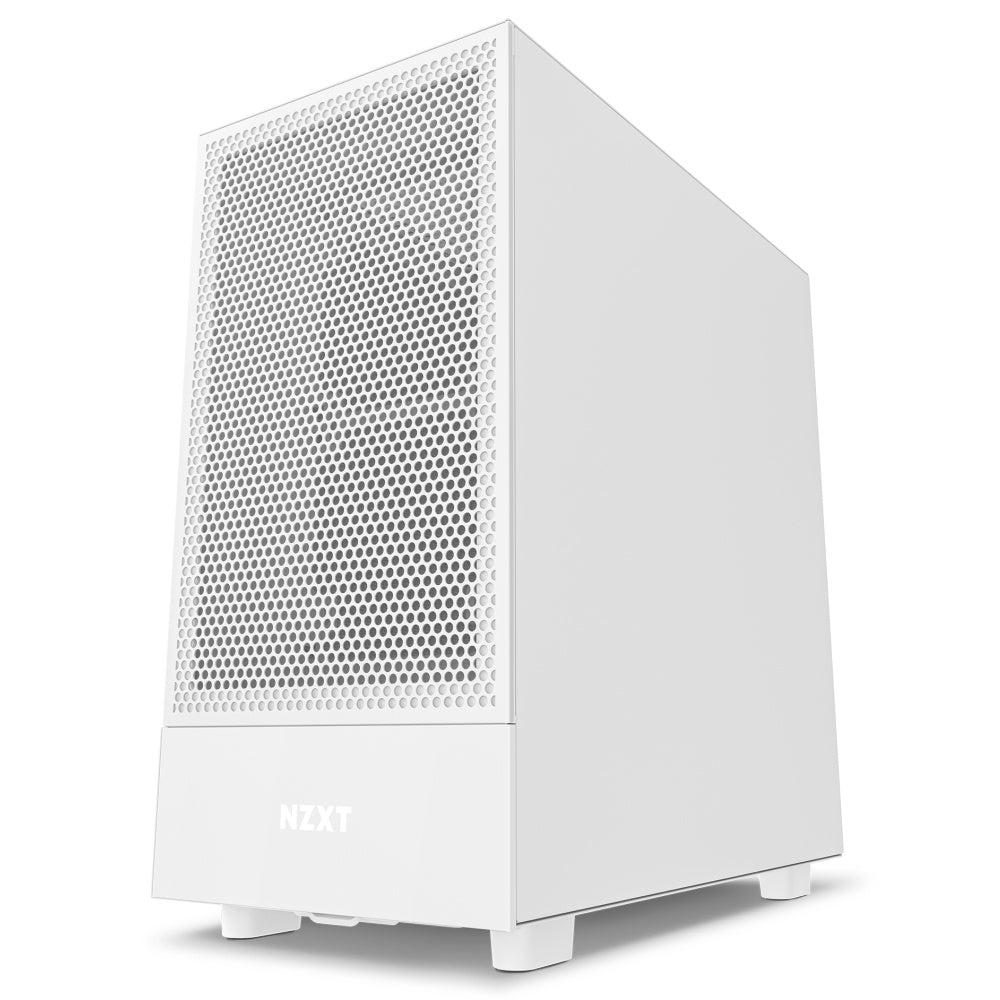 Gabinete NZXT H5 Flow Con Ventana/ Midi-Tower/ Mini-ITX/ Micro-ATX/ ATX/ EATX/ 2 Ventiladores/ USB 3.2/ Sin Fuente/ Blanco, CC-H51FW-01