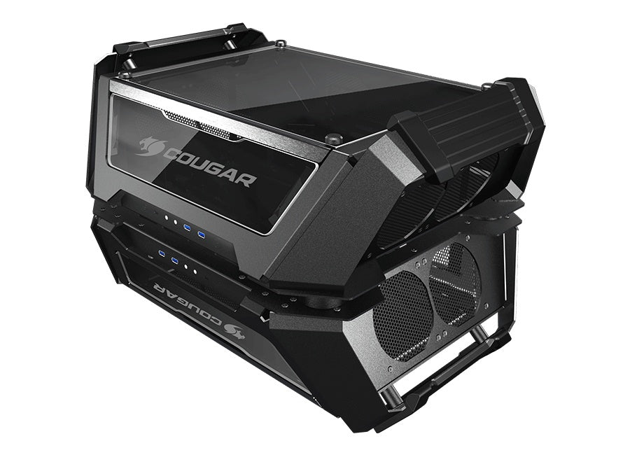 Gabinete Cougar Gemini X Dual Tower, Ventana, Negro, ATX, Sin Fuente, 105LMT0001-00