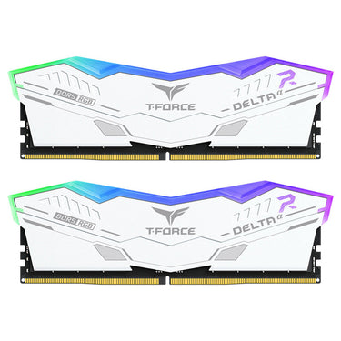 Kit Memoria RAM Team Group DELTA? RGB DDR5 DDR5, 6000MHz, 32GB - 2 x 16GB, CL38, XMP/EXPO, Blanco