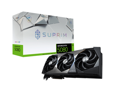 Tarjeta de Vídeo MSI Nvidia GeForce RTX™ 5080 16G SUPRIM SOC,16GB GDDR7, RTX 5080 16G SUPRIM SOC