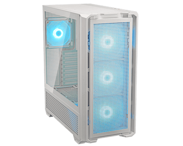 Gabinete Cougar MX600/Full Tower/RGB Crist Temp/ATX/Blanco/3857C90.0002