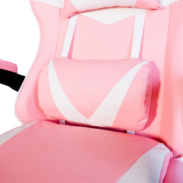 Silla Gamer SiGamers Reclinable Ergonomica con Reposapiés Color Rosa