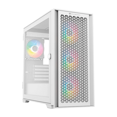 Gabinete Gamer Mini Torre Carbono Twin Mate 6000 / Max MB M-ATX / GPU 340 mm / 1x USB 3.0 1x USB 2.0 1x USB C 3.1 + Audio + 4x Fan ARGB / Panel Izq Cristal con Bisagras + Frente Intercambiable Cristal - Mesh / Legend Blanco