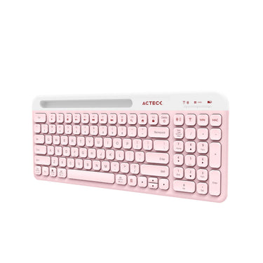 Kit de Teclado y Mouse Acteck Creator Virtuos Silk MK720, Inalámbrico, Bluetooth, Rosa (Español)
