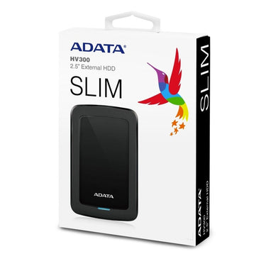 Disco Duro Externo Adata HV300 2.5'', 2TB, USB 3.1, Negro - para Mac/PC
