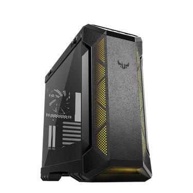 Gabinete ASUS TUF Gaming GT501 con Ventana RGB, Midi Tower, ATX/EATX/Micro ATX/Mini-ITX, USB 3.1, sin Fuente, 4 Ventiladores Instalados, Negro
