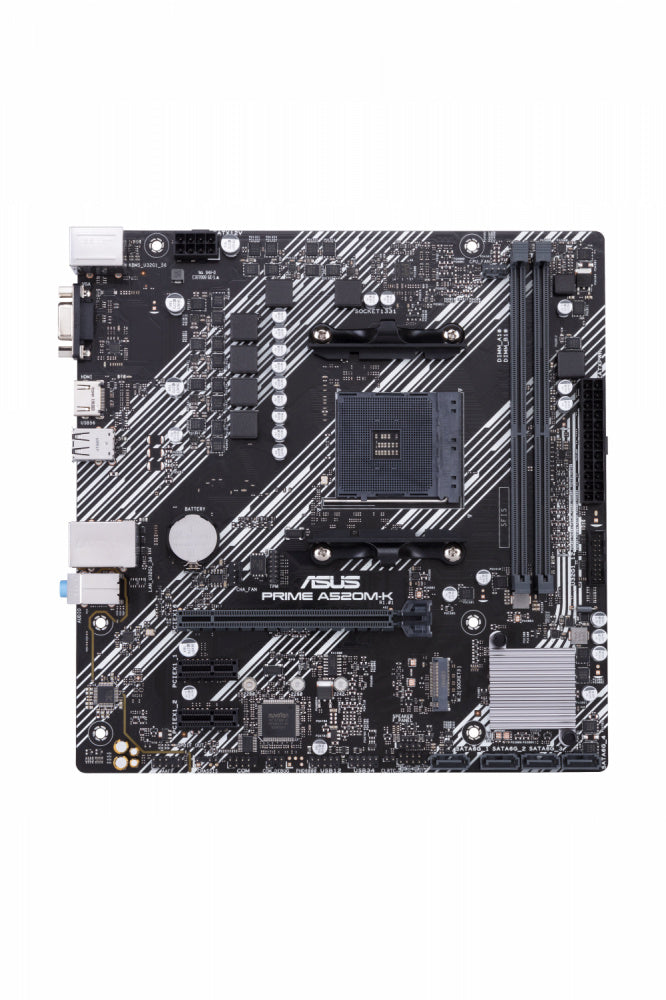 Tarjeta Madre ASUS micro ATX PRIME A520M-K, S-AM4, AMD A520, HDMI, 64GB DDR4 para AMD ? No es Compatible con Ryzen 5 3400G y Ryzen 3 3200G