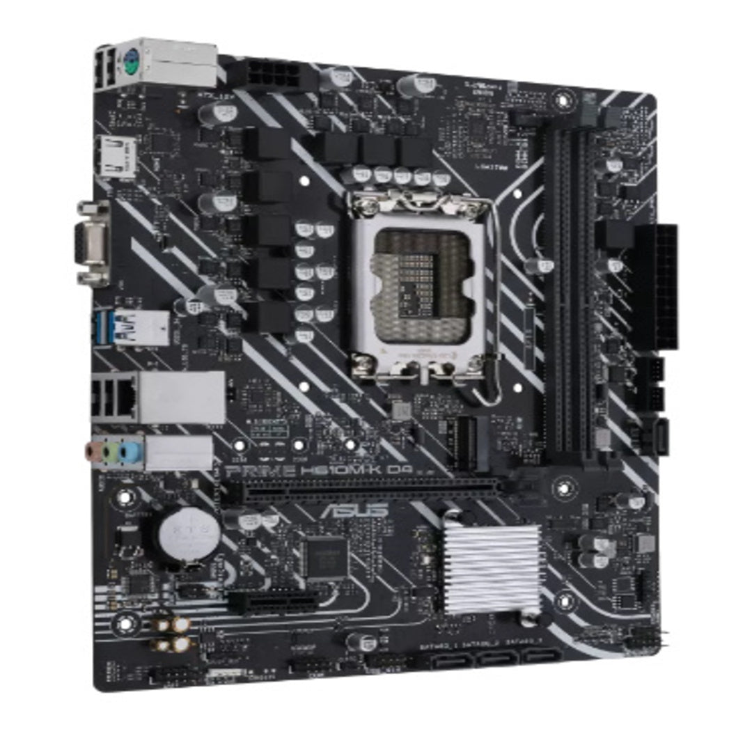 Tarjeta Madre ASUS Micro-ATX H610M-K D4, S-1700, Intel H610, HDMI, 64GB DDR4 para Intel ? Requiere Actualización de BIOS para Procesadores Intel 13va. Generación