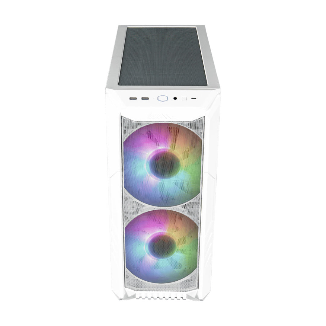 Gabinete Cooler Master MasterBox HAF 500, Midi-Tower, ATX/EATX/Micro-ATX/Mini-ITX/SSI-CEB, USB 3.0, sin Fuente, 3 Ventiladores Instalados, Blanco