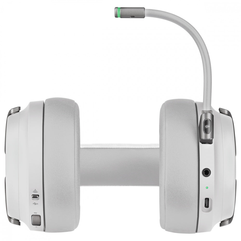 Corsair Audífonos Gamer VIRTUOSO RGB WIRELESS 7.1, Inalámbrico, USB + 3.5mm, Blanco