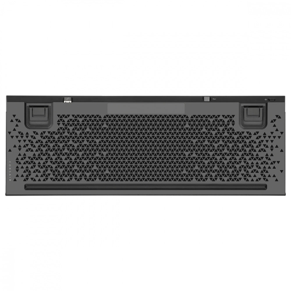 Teclado Gamer Corsair K100 AIR RGB, Teclado Mecánico, Switch Cherry MX, Inalámbrico, Negro (Inglés)