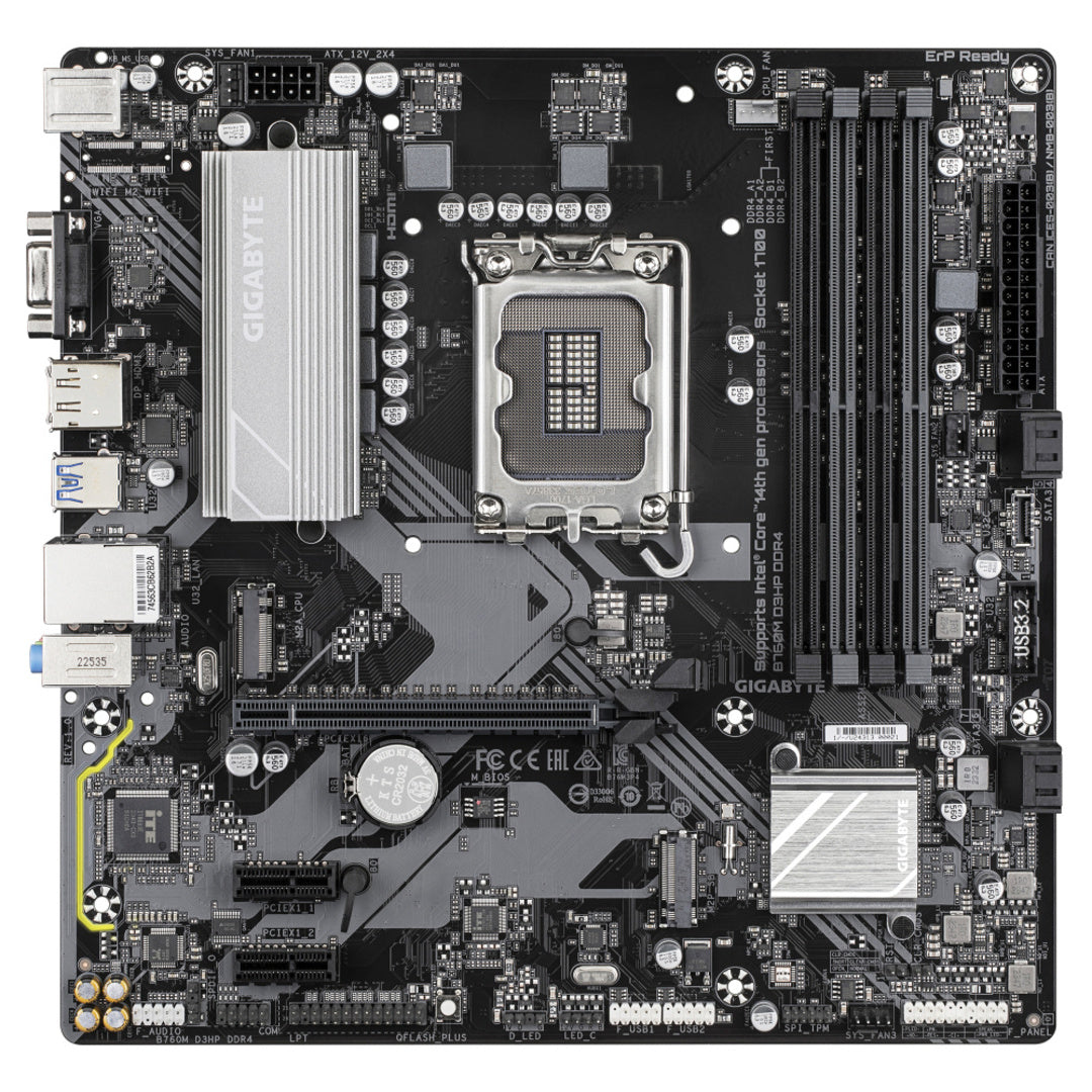 Tarjeta Madre Gigabyte B760M D3HP DDR4, Micro-ATX, LGA 1700, Intel B760, 128GB DDR4, HDMI/DP para Intel