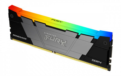 Kit Memoria RAM Kingston FURY Renegade RGB DDR4, 3200MHz, 64GB - 2 x 32GB, CL16, XMP, Gris