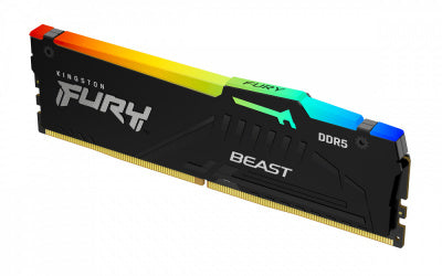 Memoria RAM Kingston FURY Beast RGB DDR5, 6000MHz, 8GB, CL40, XMP