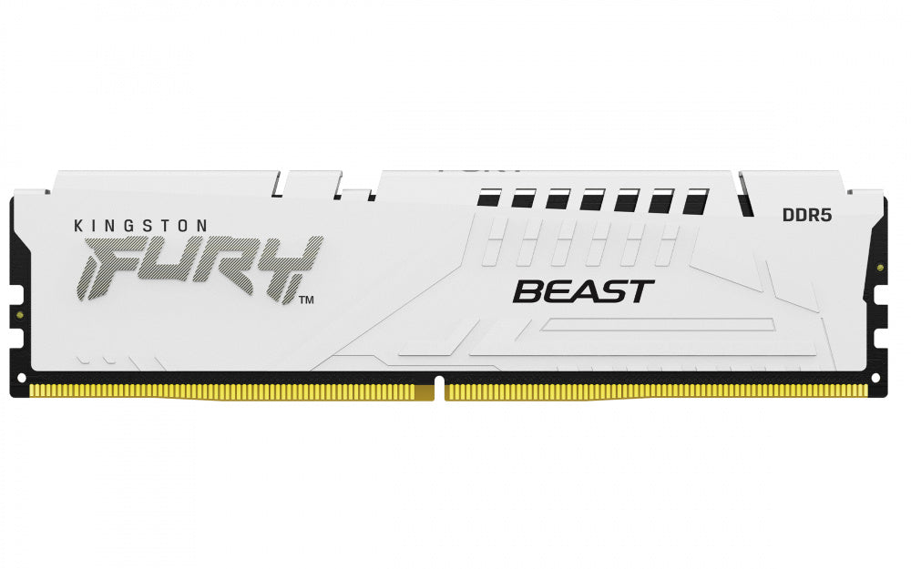 Memoria RAM Kingston FURY Beast DDR5, 6000MHz, 16GB, Non-ECC, CL30, AMD EXPO, Blanco