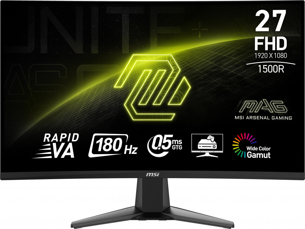 Monitor Gamer Curvo MSI MAG 27C6F LCD 27